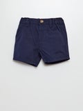 Short - chinomodel BLAUW - Kiabi