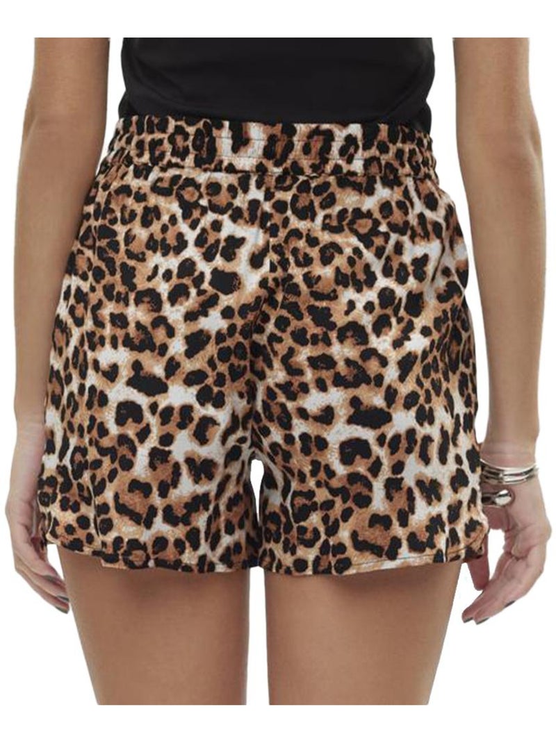 Short à Motifs Femme Vero Moda Marron/Beige/Noir - Kiabi
