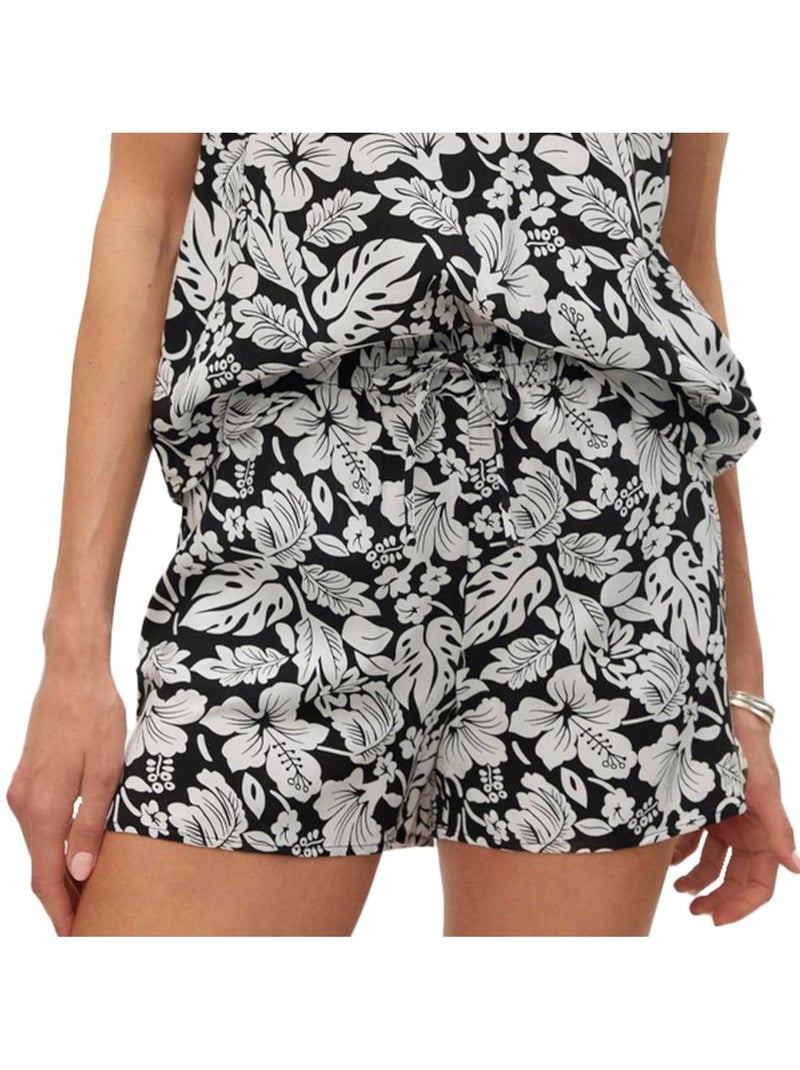 Short à Motifs Femme Vero Moda Noir Blanc - Kiabi