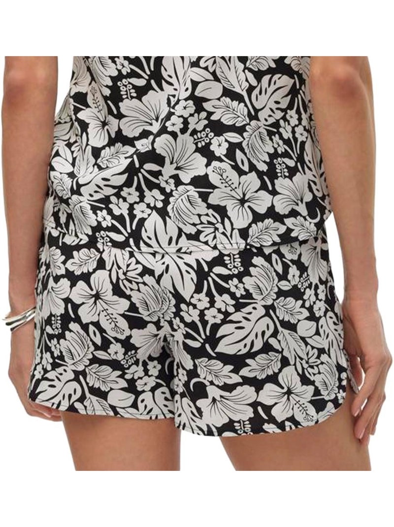 Short à Motifs Femme Vero Moda Noir Blanc - Kiabi