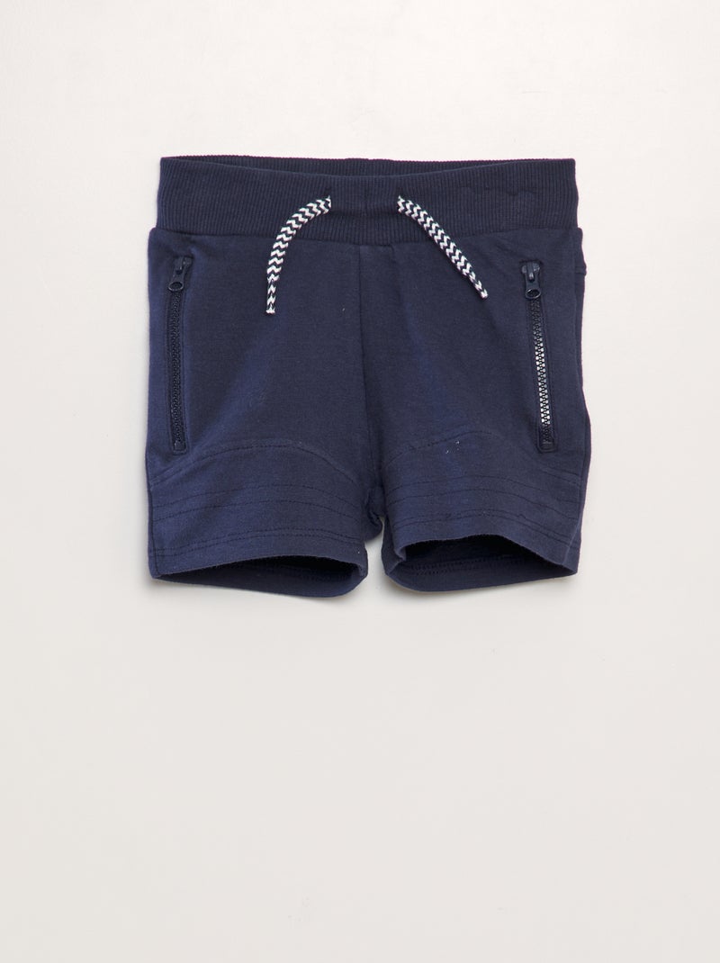 Addicted Short Sport Poche Zippée Gris Chiné