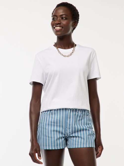 Short à rayures - Kiabi