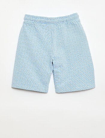 Short à taille élastiquée en coton