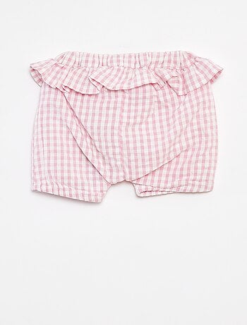 Short à volants et imprimé vichy 'Name It'