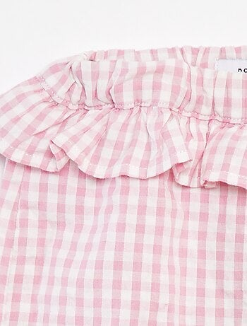 Short à volants et imprimé vichy 'Name It'