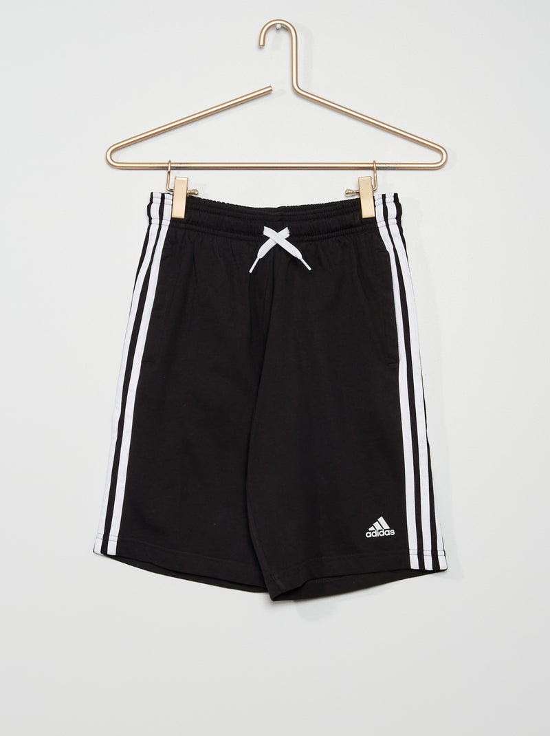 Short 'adidas' en molleton noir - Kiabi