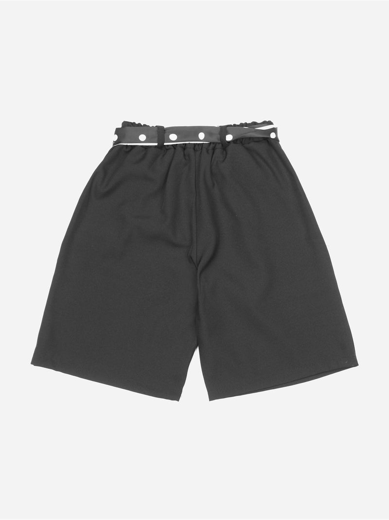 Short avec ceinture - Kids Star Noir - Kiabi