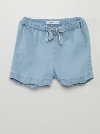Short avec nœud fantaisie