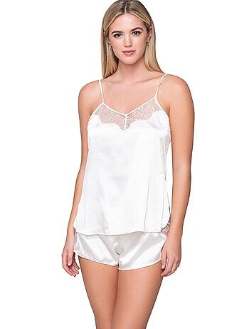 Short bas pyjama prestige satin