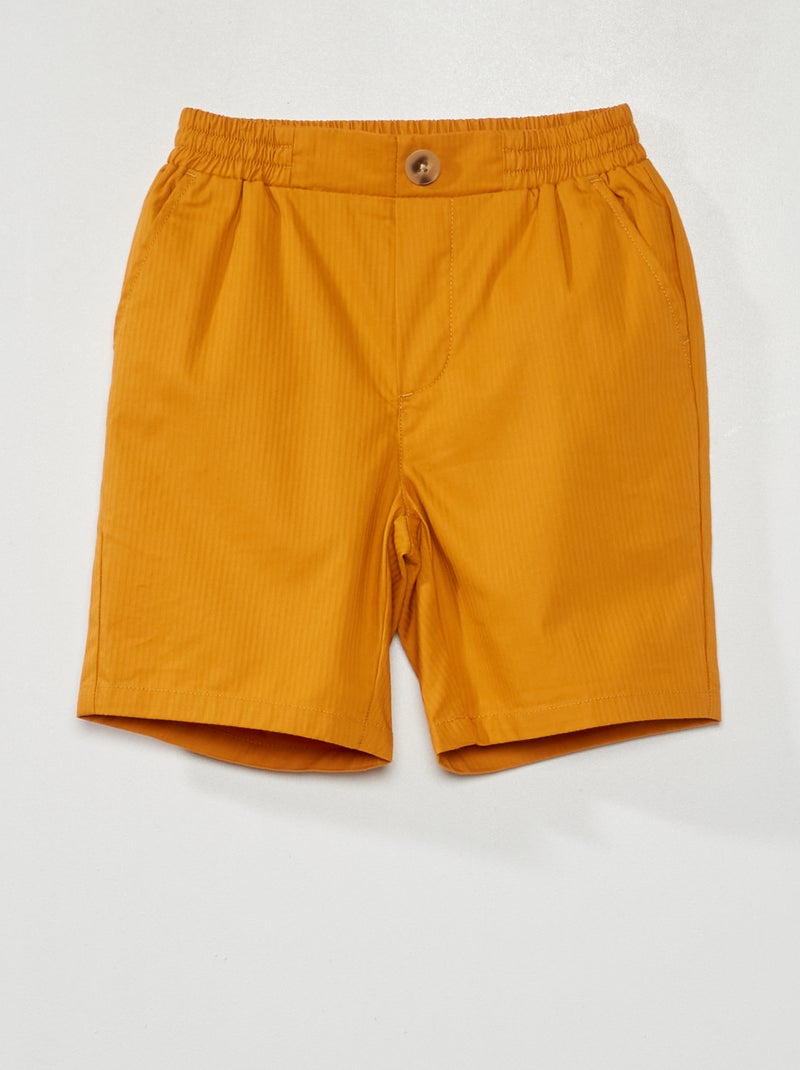 Short bermuda rayé Jaune - Kiabi