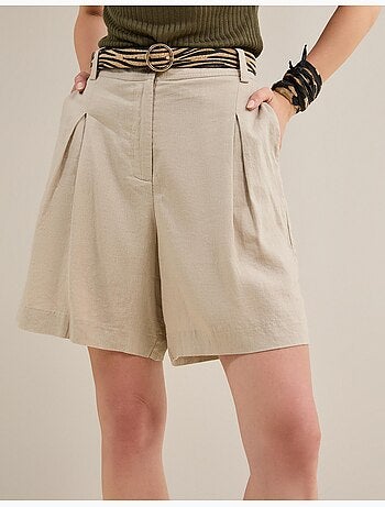 Short bermudes avec du lin, mo fashion