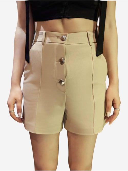 Short boutonné taille haute hiccup - Kiabi Short boutonné taille haute hiccup - Kiabi