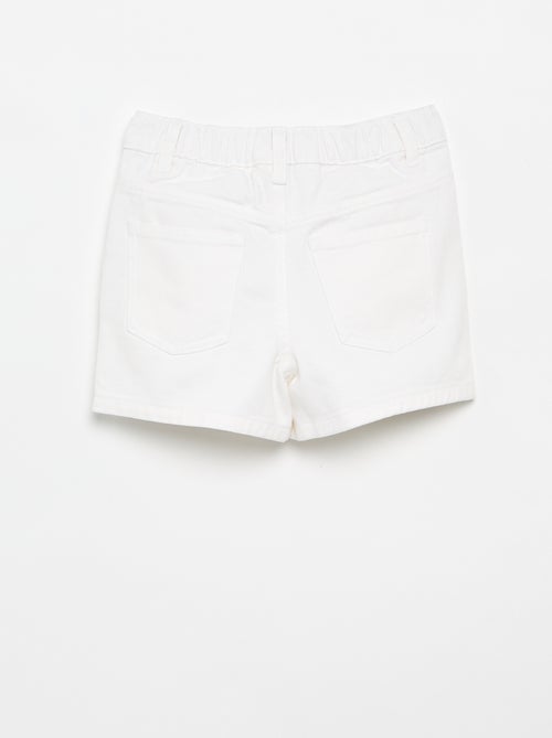 Short brodé en denim - Kiabi