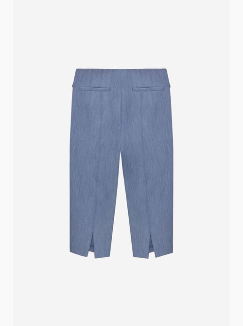 Short capri droit taille haute avec fente dilvin - Kiabi Short capri droit taille haute avec fente dilvin - Kiabi