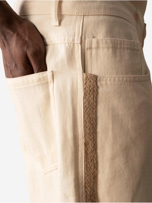 Short capri en gabardine taille mi-haute pour homme avec poches giesto - Kiabi