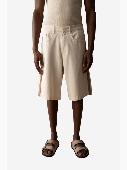 Short capri en gabardine taille mi-haute pour homme avec poches giesto - Kiabi