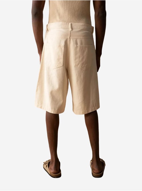 Short capri en gabardine taille mi-haute pour homme avec poches giesto - Kiabi