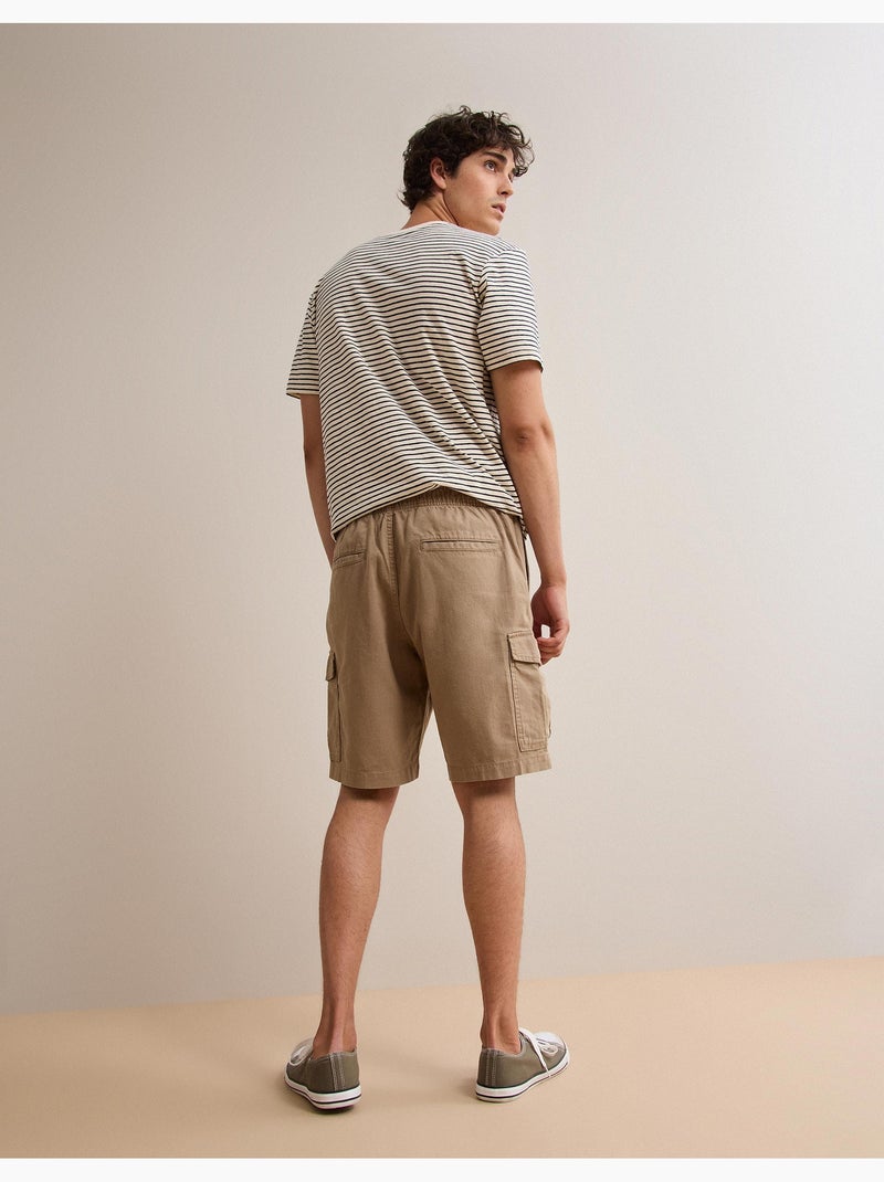 Short cargo avec du lin, MO Fashion Beige - Kiabi