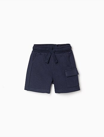 Short cargo en molleton avec cordon de serrage