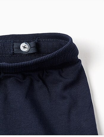 Short cargo en molleton avec cordon de serrage