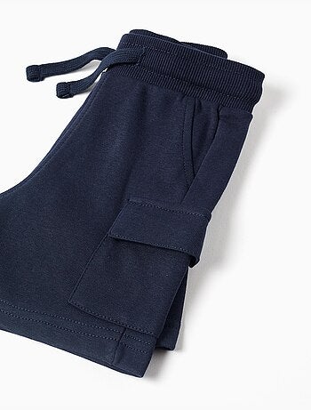 Short cargo en molleton avec cordon de serrage