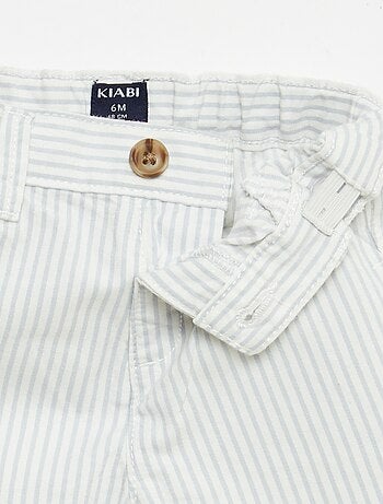 Short chino avec taille ajustable