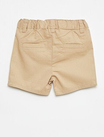 Short chino avec taille ajustable