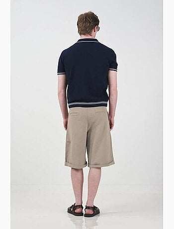 Short chino taille mi-haute jambes larges avec poches giesto