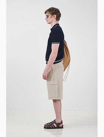 Short chino taille mi-haute jambes larges avec poches giesto