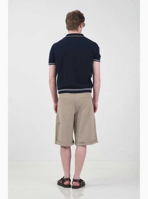 Short chino taille mi-haute jambes larges avec poches giesto - Kiabi