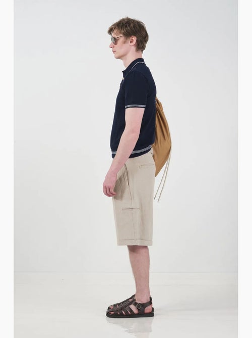 Short chino taille mi-haute jambes larges avec poches giesto - Kiabi
