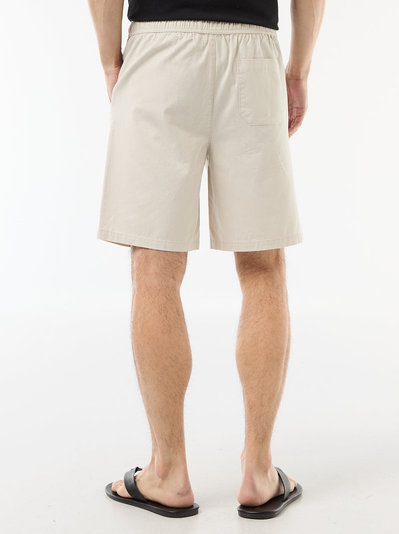 Short chino uni Gris - Kiabi