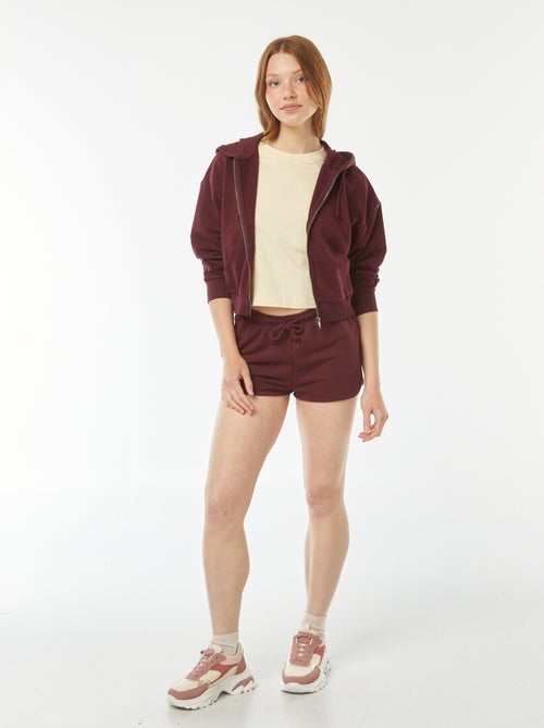 Short court en molleton léger uni - Kiabi