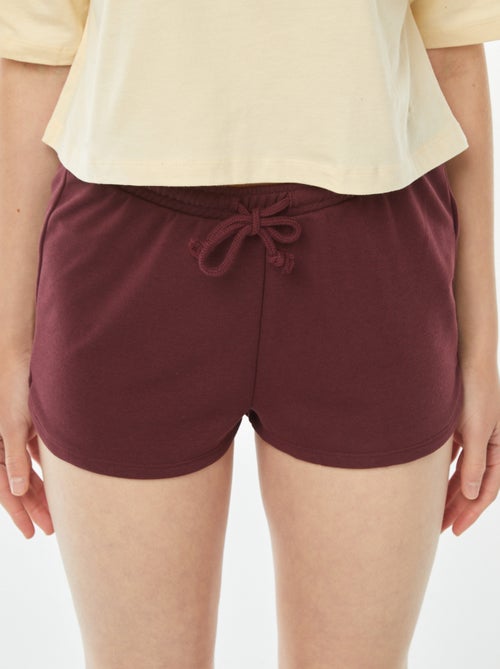 Short court en molleton léger uni - Kiabi