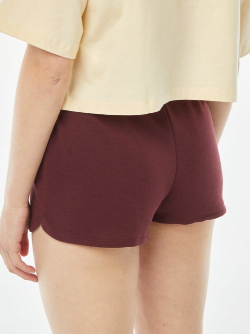 Short court en molleton léger uni - Kiabi