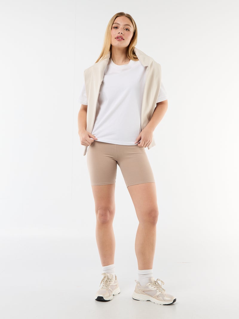 Short cycliste Beige - Kiabi