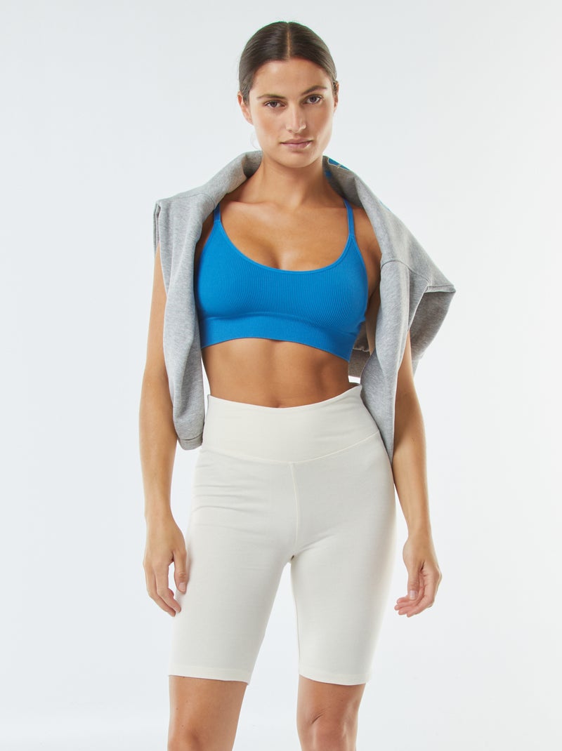 Short cycliste Blanc - Kiabi