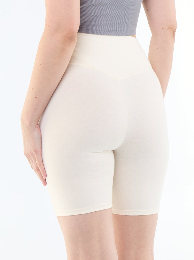 Short cycliste Blanc - Kiabi