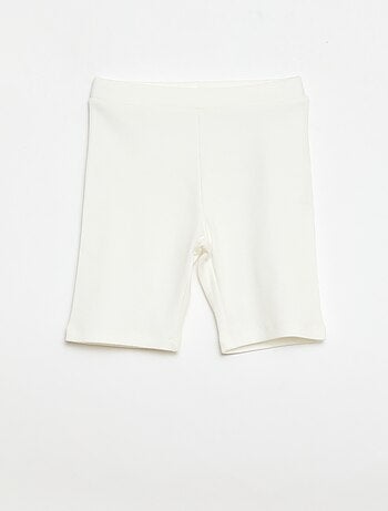 Short cycliste côtelé