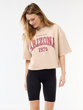 Short cycliste côtelé