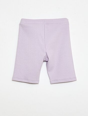 Short cycliste côtelé