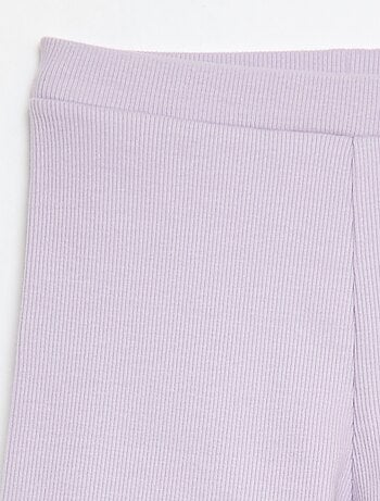 Short cycliste côtelé