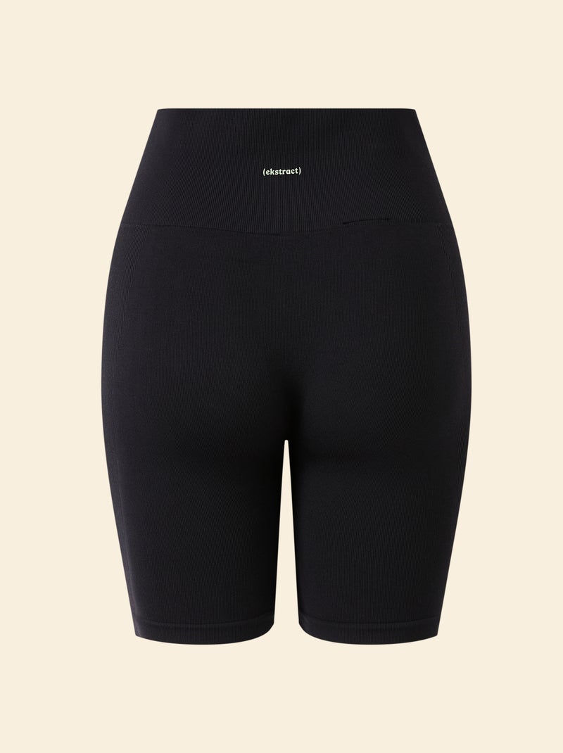 Short cycliste de sport sans couture - (ekstract) Noir - Kiabi