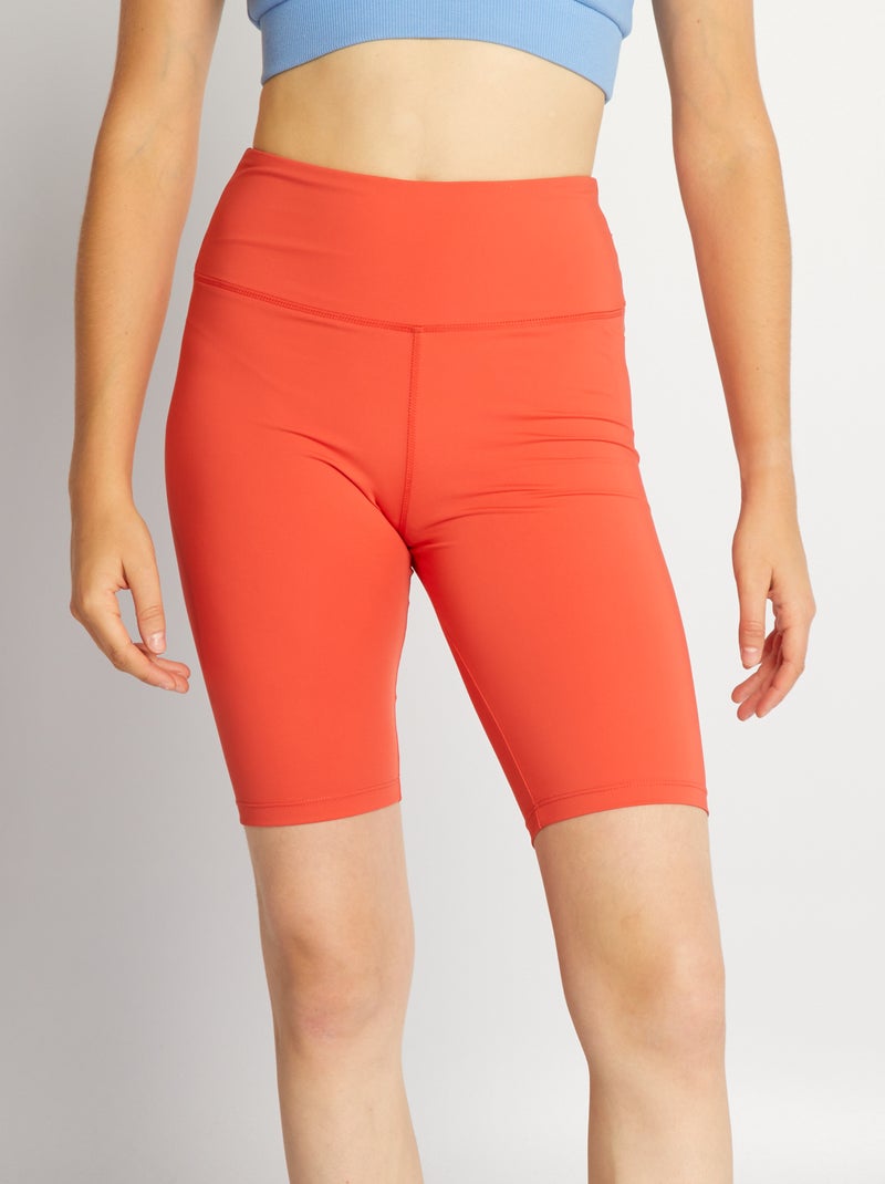 Short cycliste Orange - Kiabi
