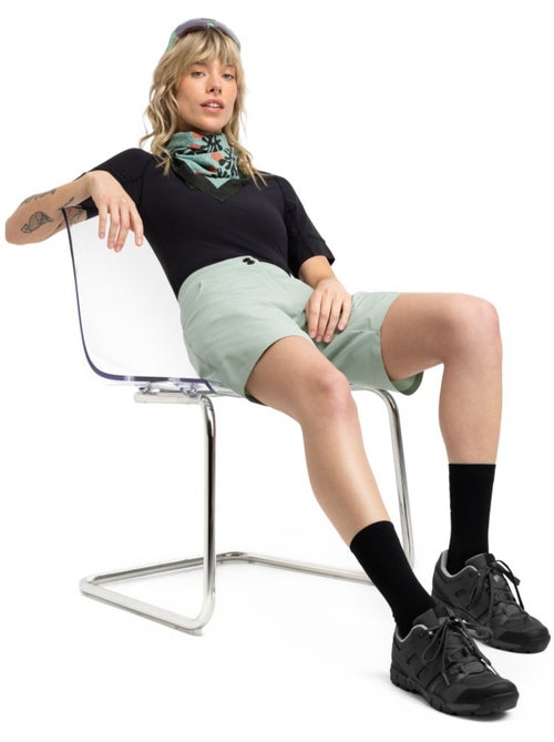 Short cyclotourisme femme cyclisme femme turf gray - Kiabi