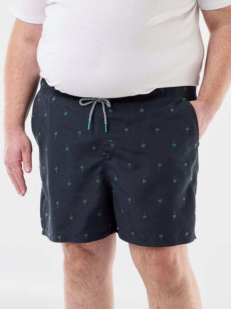 Short de bain à motif Bleu - Kiabi