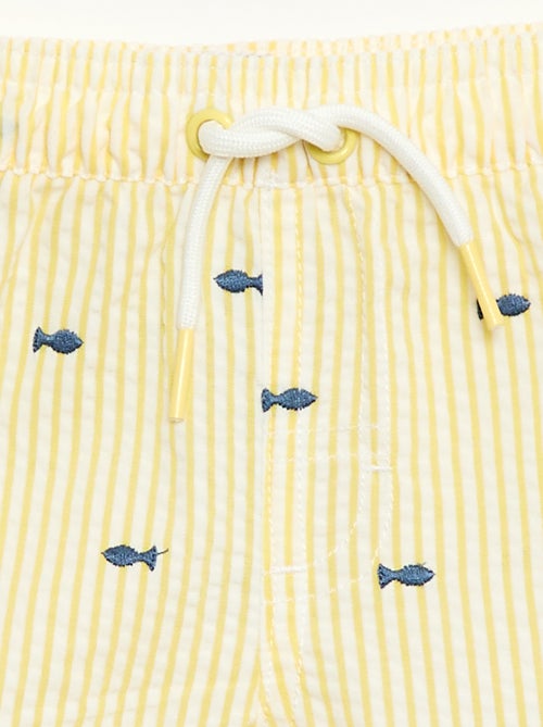 Short de bain à motif - Kiabi