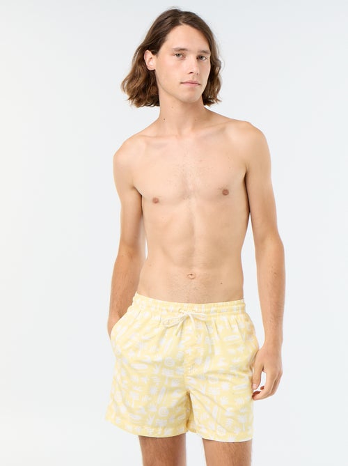 Short de bain à motif - Kiabi