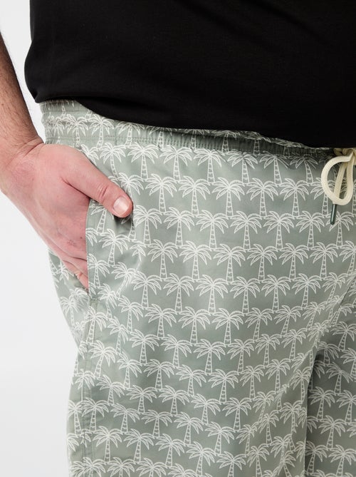 Short de bain à motif - Kiabi