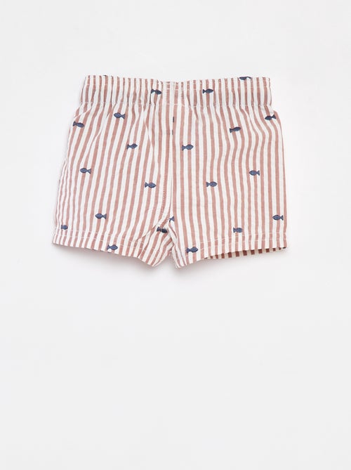 Short de bain à motif - Kiabi